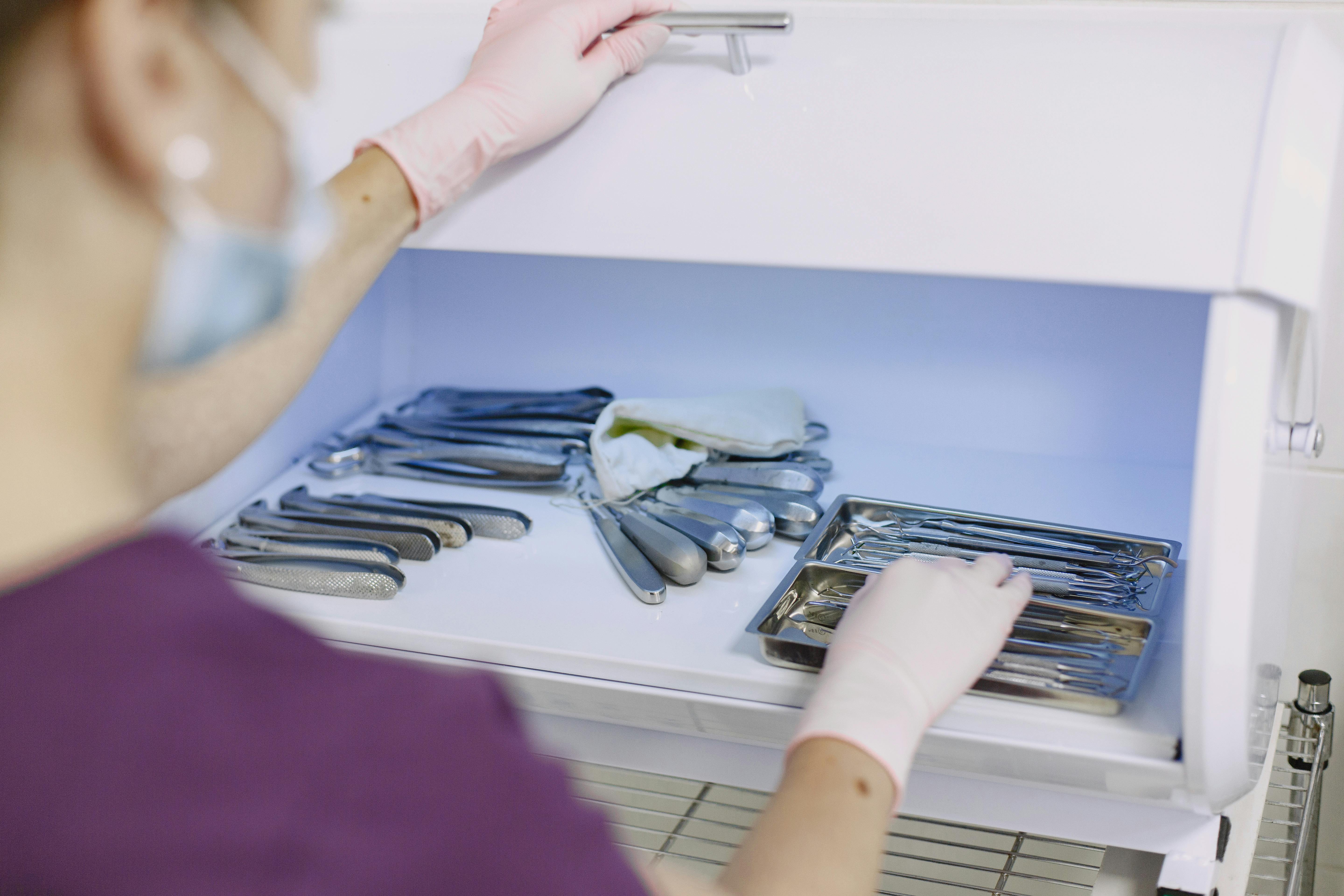 Clean professional skincare tools
